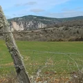 L’entretien des clôtures à la Ferme du Mas de Bru sur le Larzac près de Millau